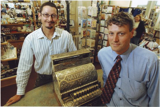Andrew (left) and Michael Blackwell in 2007 Andrew and Michael Blackwell